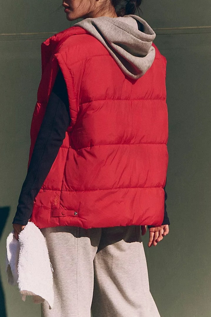 In a Bubble Puffer Vest