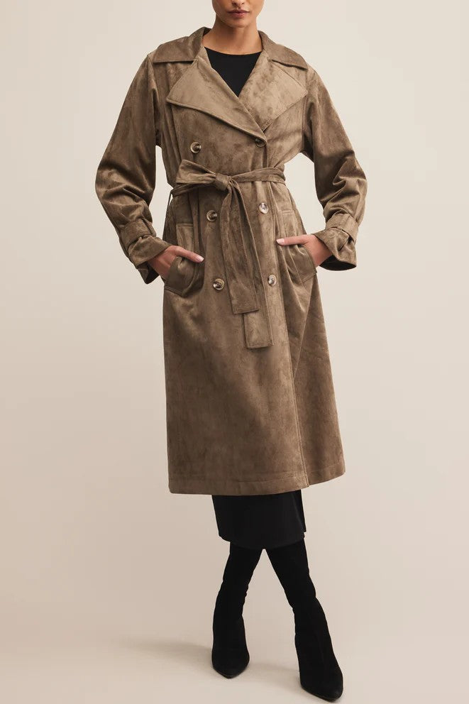Dorian Suede Trench