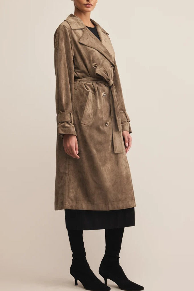 Dorian Suede Trench