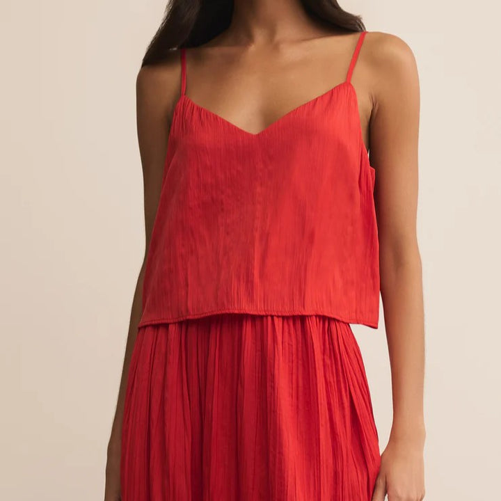 Fiore Crinkle Satin Tank