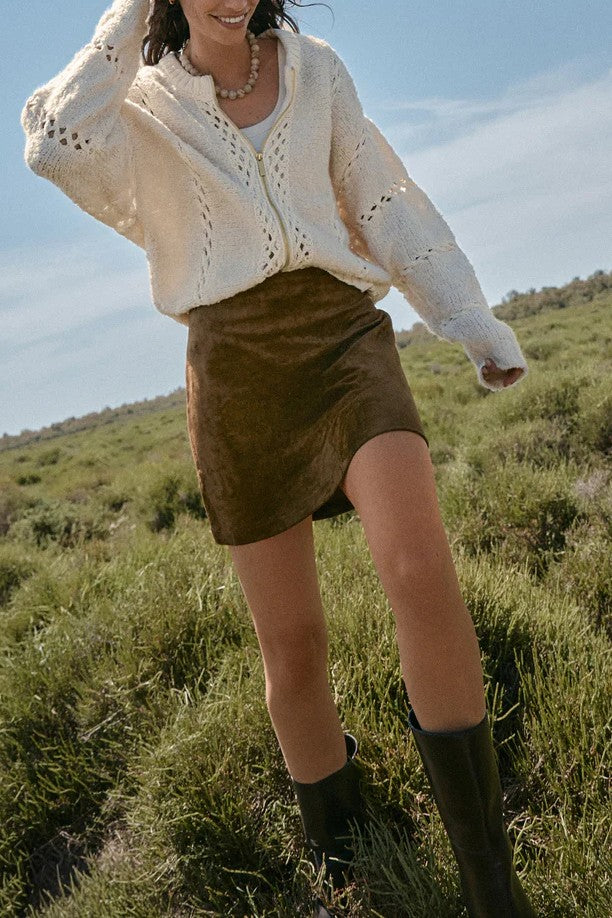 Ciera Suede Mini Skirt