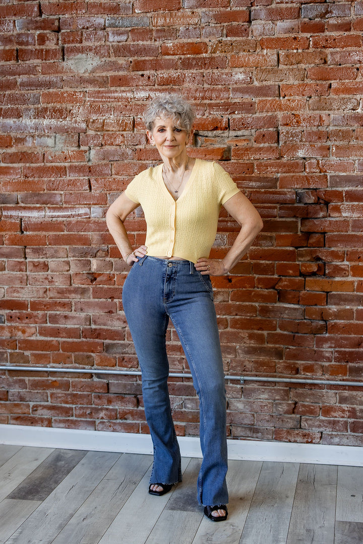 Level Up Slit Bootcut