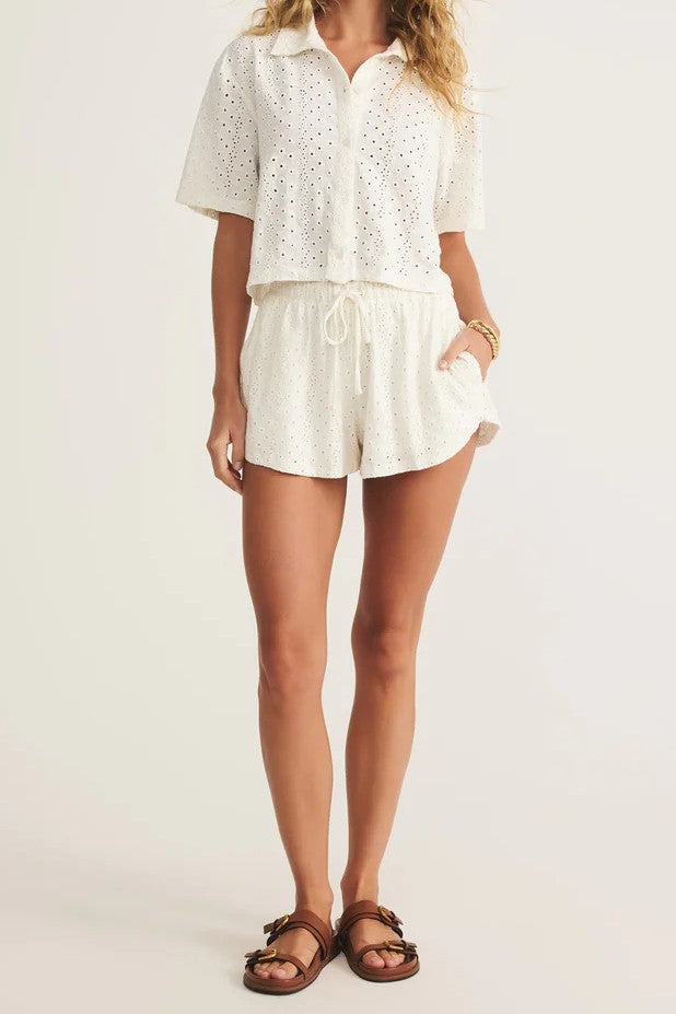 Annette Eyelet Short