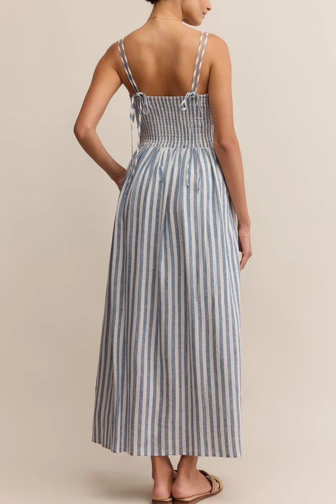 Nadine Striped Midi Dress