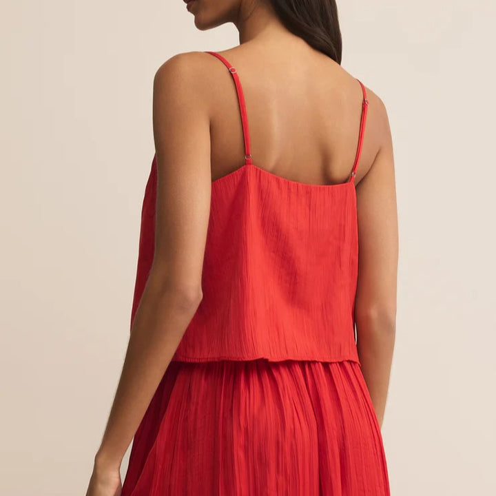 Fiore Crinkle Satin Tank