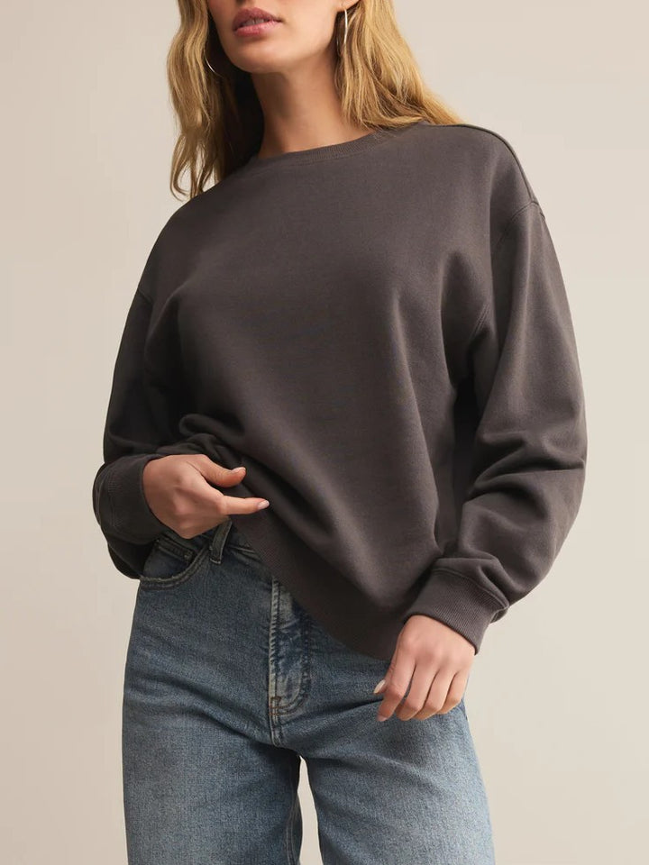 Boyfriend Cotton Sweatshirt