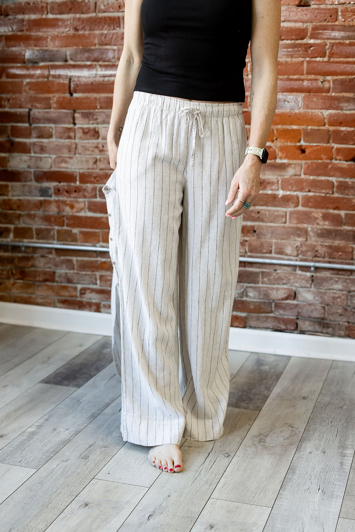 Henri Striped Wide Leg Pant
