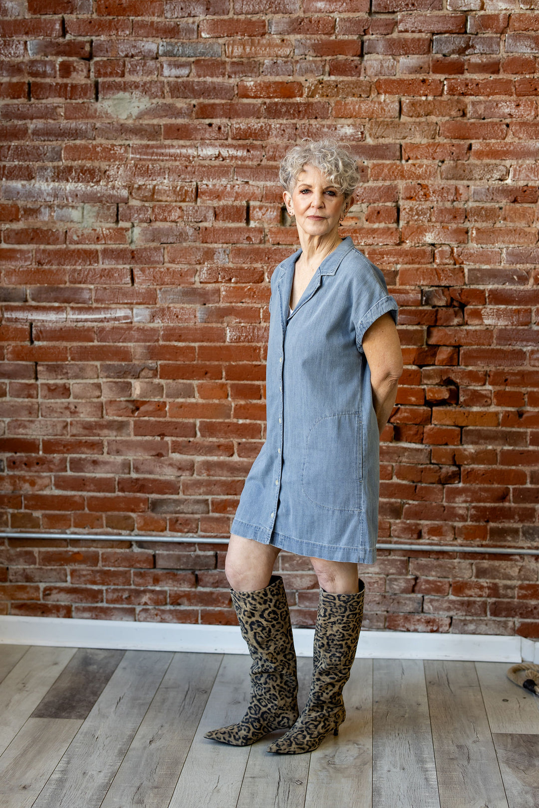 Napa Denim Mini Dress