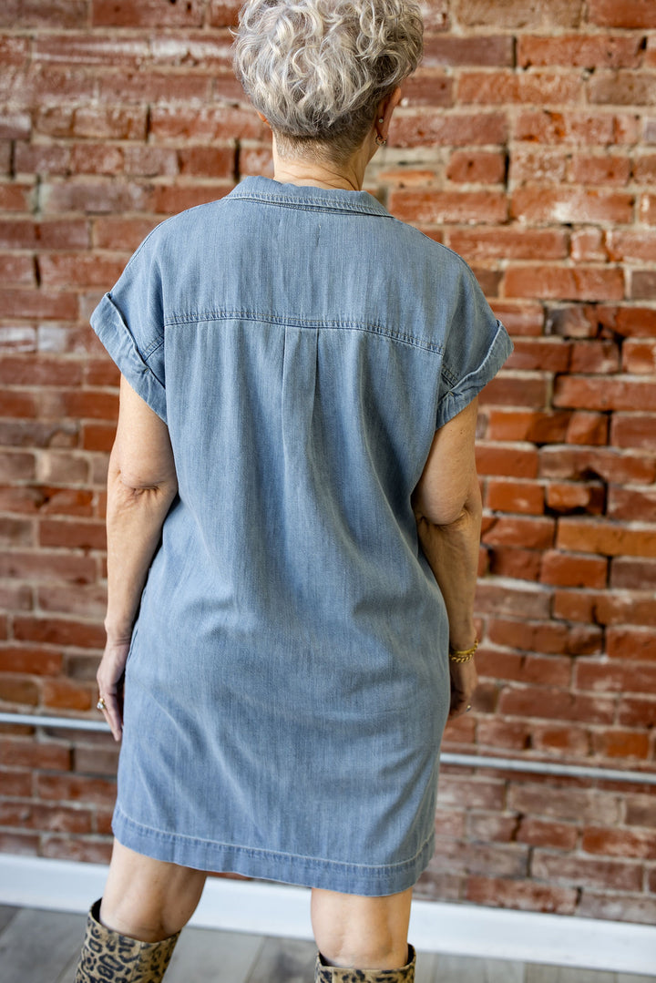 Napa Denim Mini Dress