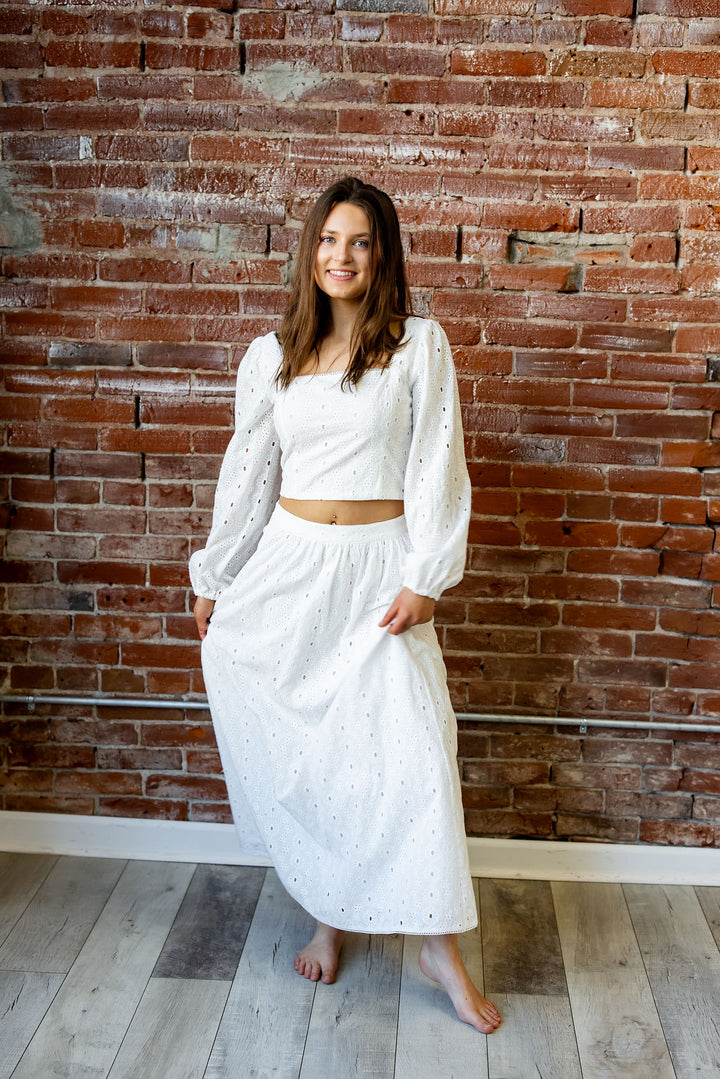 Bria Eyelet Skirt