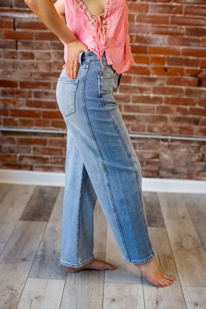 Luna High Rise Crop Bowed