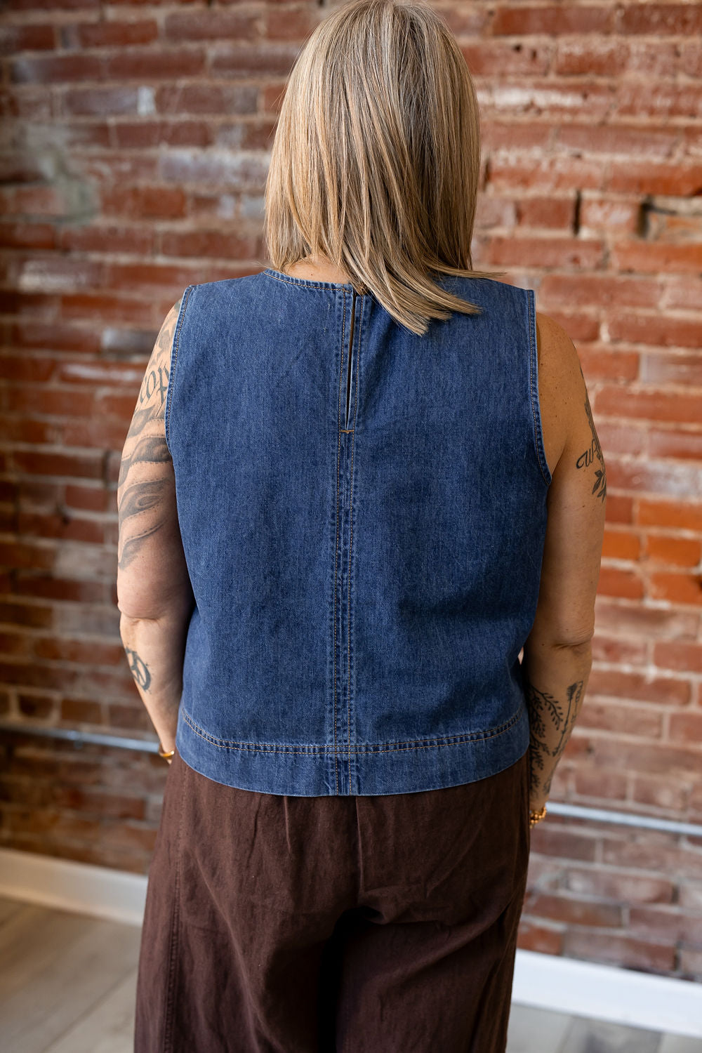 Sun Seeker Denim Tank