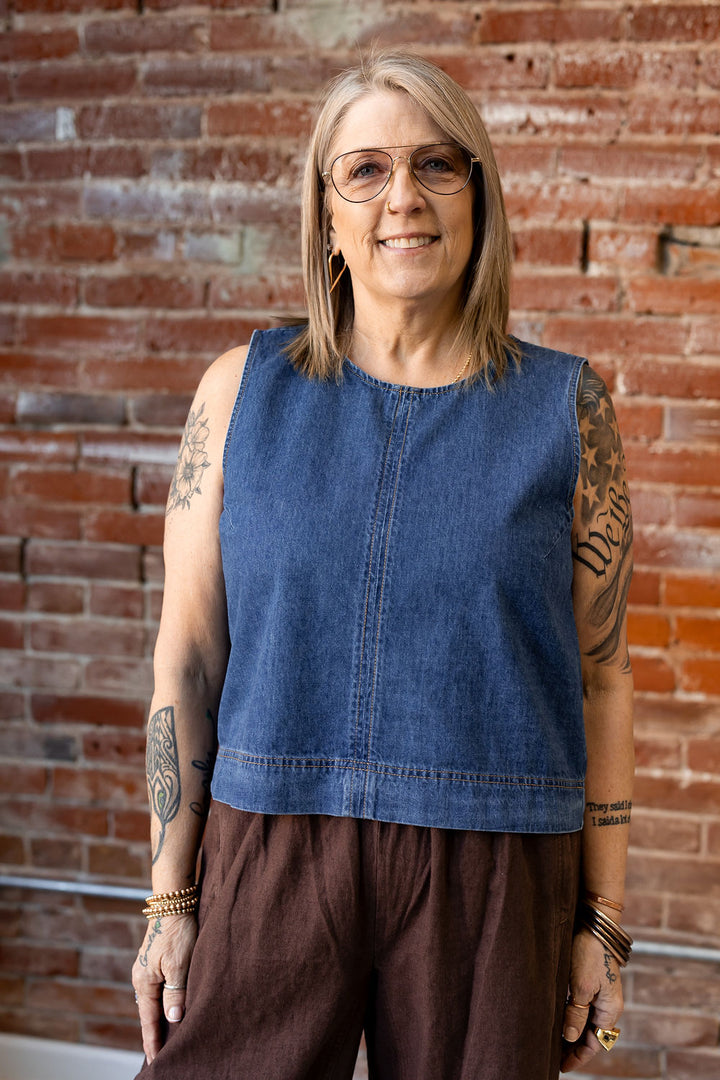 Sun Seeker Denim Tank