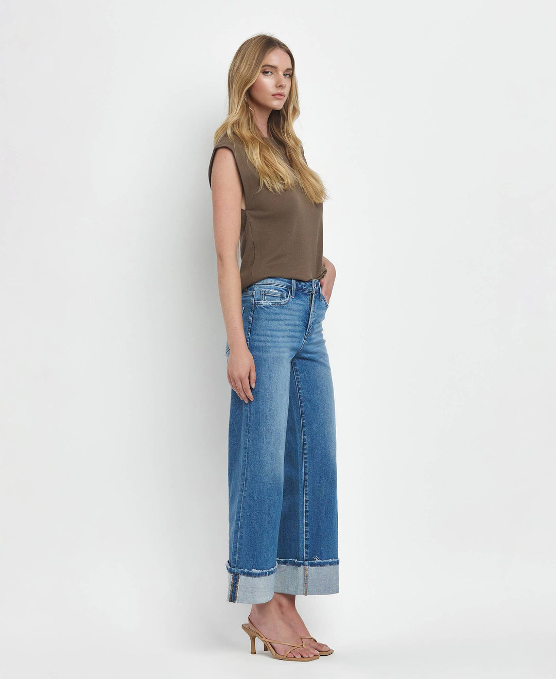 MOORELAND HR CUFFED WIDE LEG