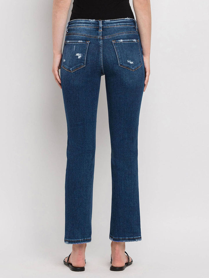 PLAINS ANKLE SLIM STRAIGHT JEANS