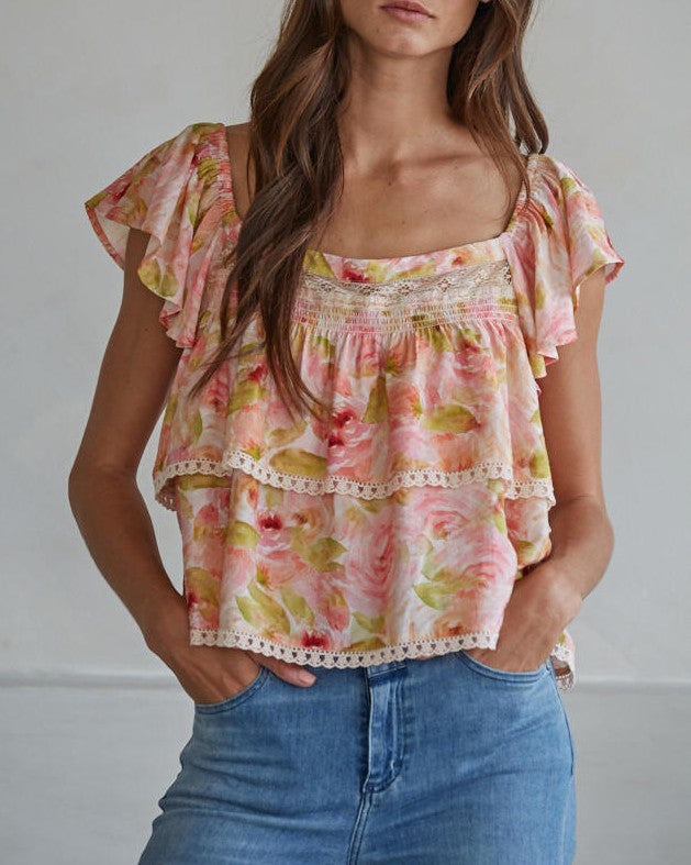 Cottage Rose Top