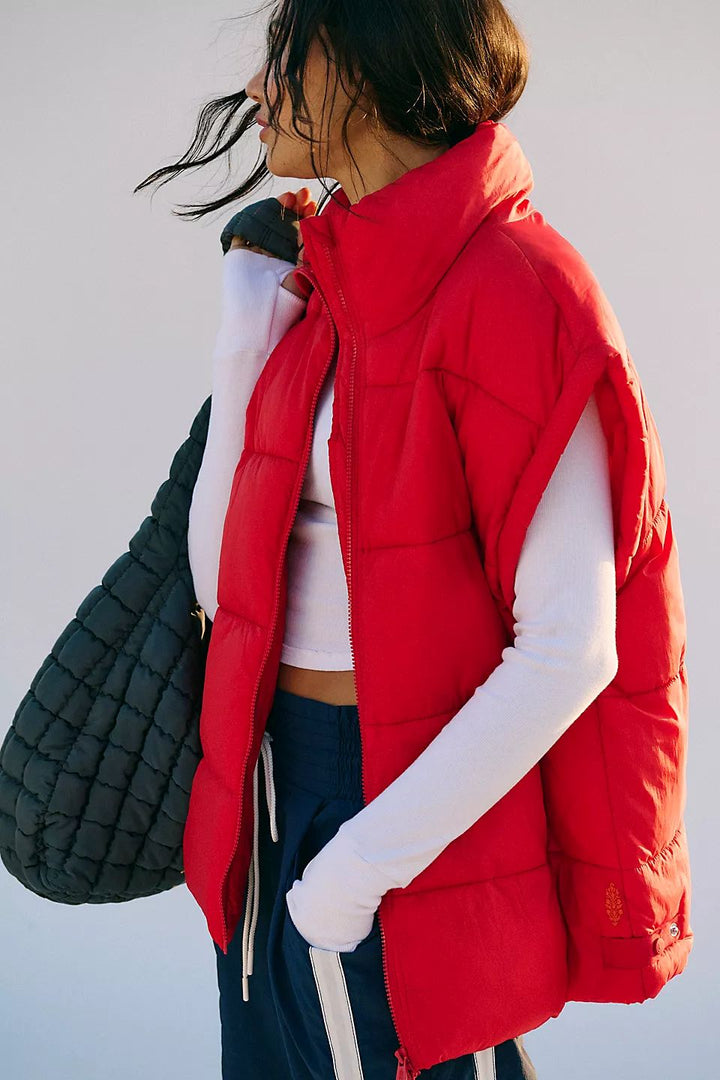 In a Bubble Puffer Vest