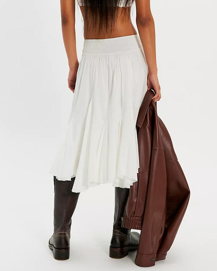 Frida Godet Midi Skirt