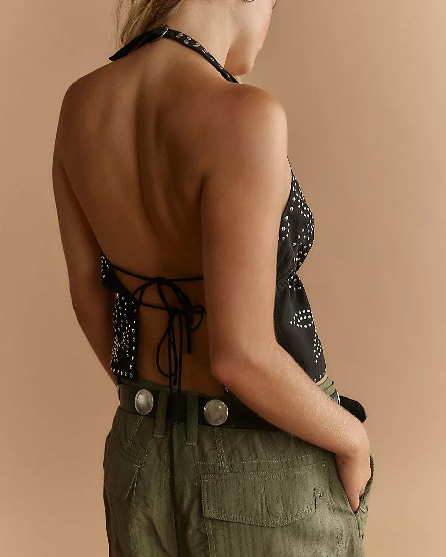 Kenzie Studded Halter