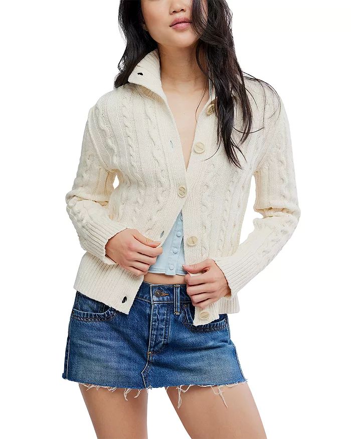 WTF Cable Collar Cardi