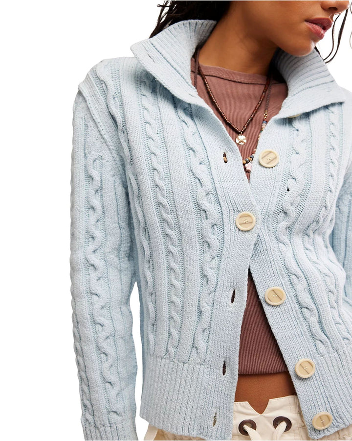 WTF Cable Collar Cardi