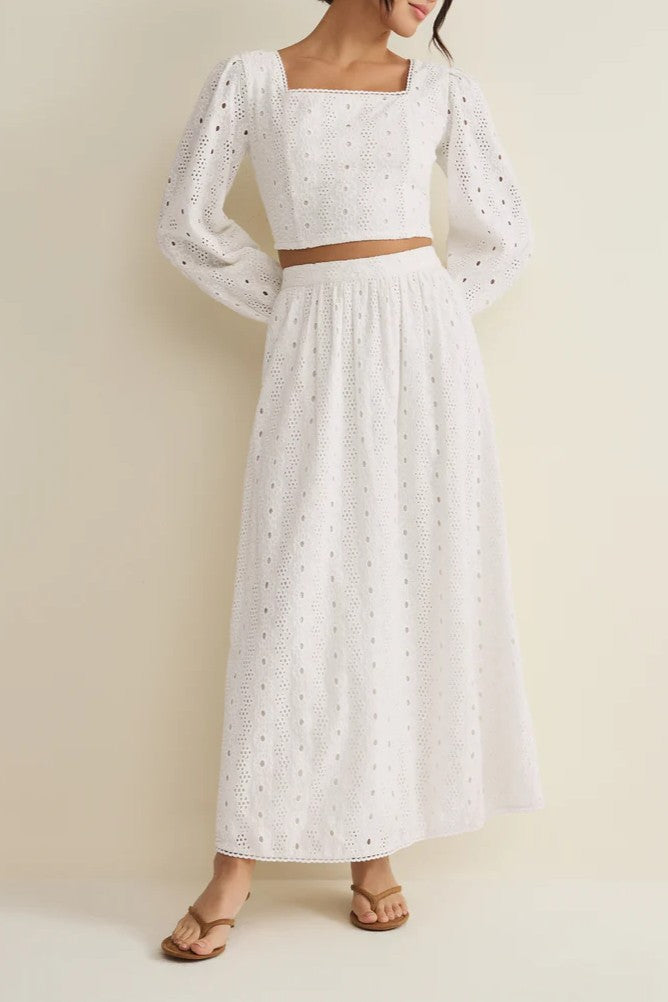 Bria Eyelet Skirt