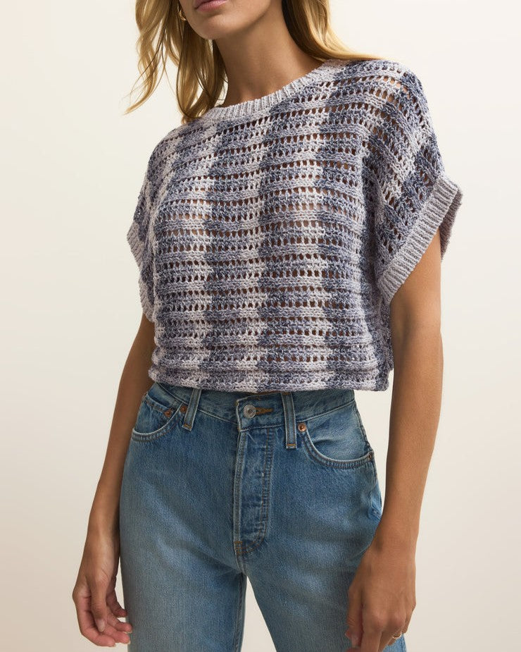 Ballast Crochet Stripe Top