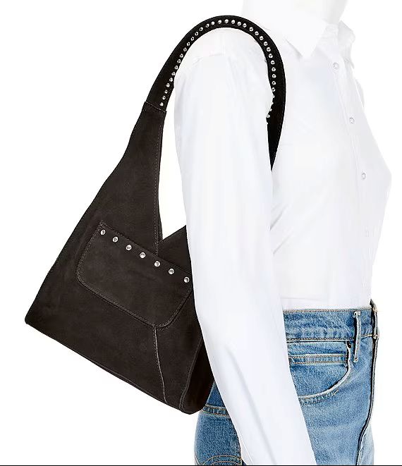 Soho Suede Stud Shoulder Bag