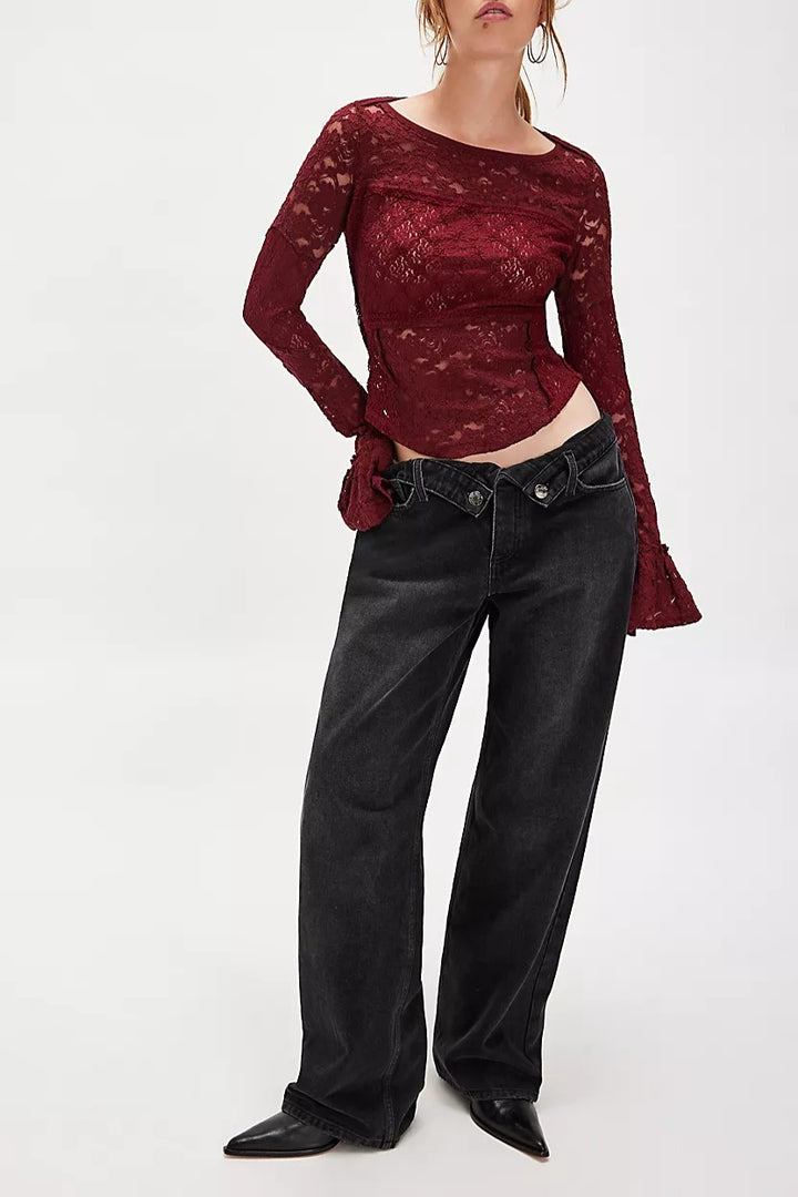 Lace Layering Long Sleeve