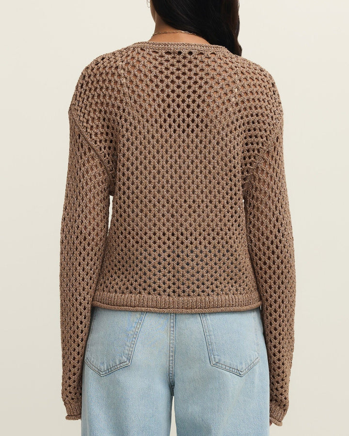 Cala Shimmer Crochet Sweater
