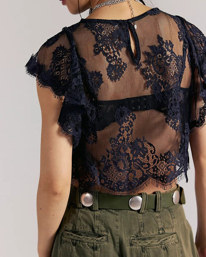 Lunar Ash Lace Top