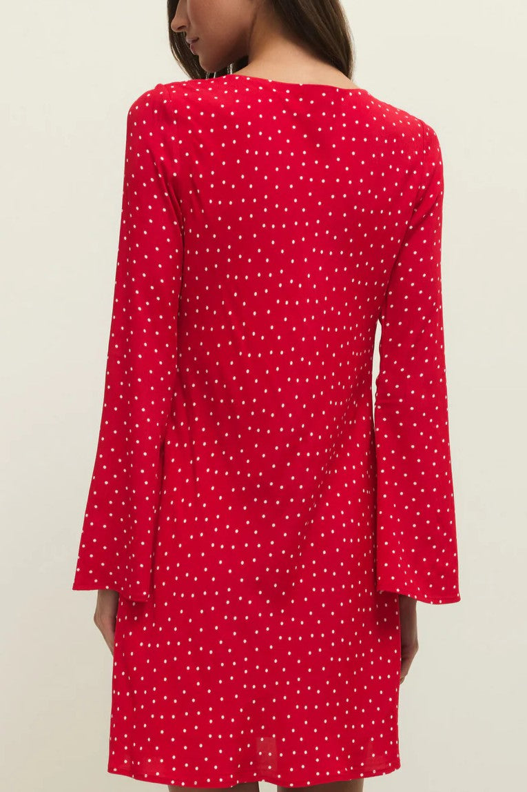 Campbell Dot Crepe Mini Dress