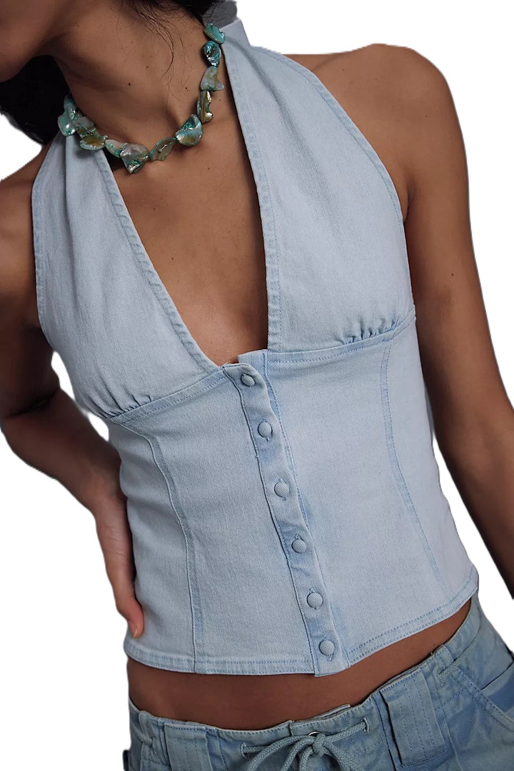 Ramona Denim Halter