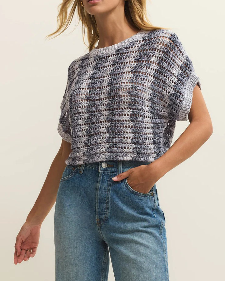 Ballast Crochet Stripe Top