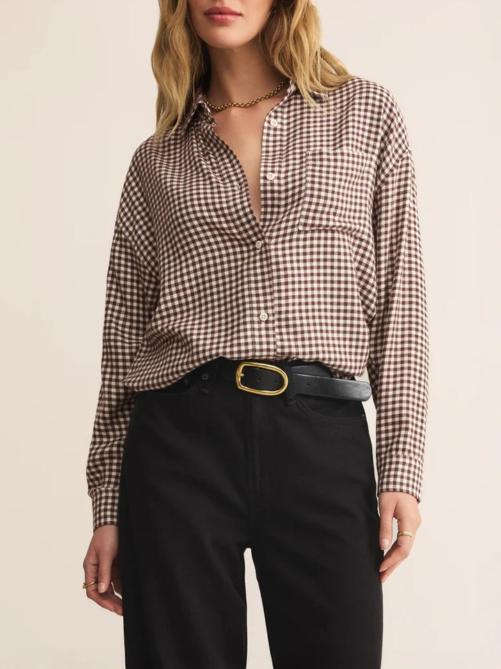 River Plaid Button Up