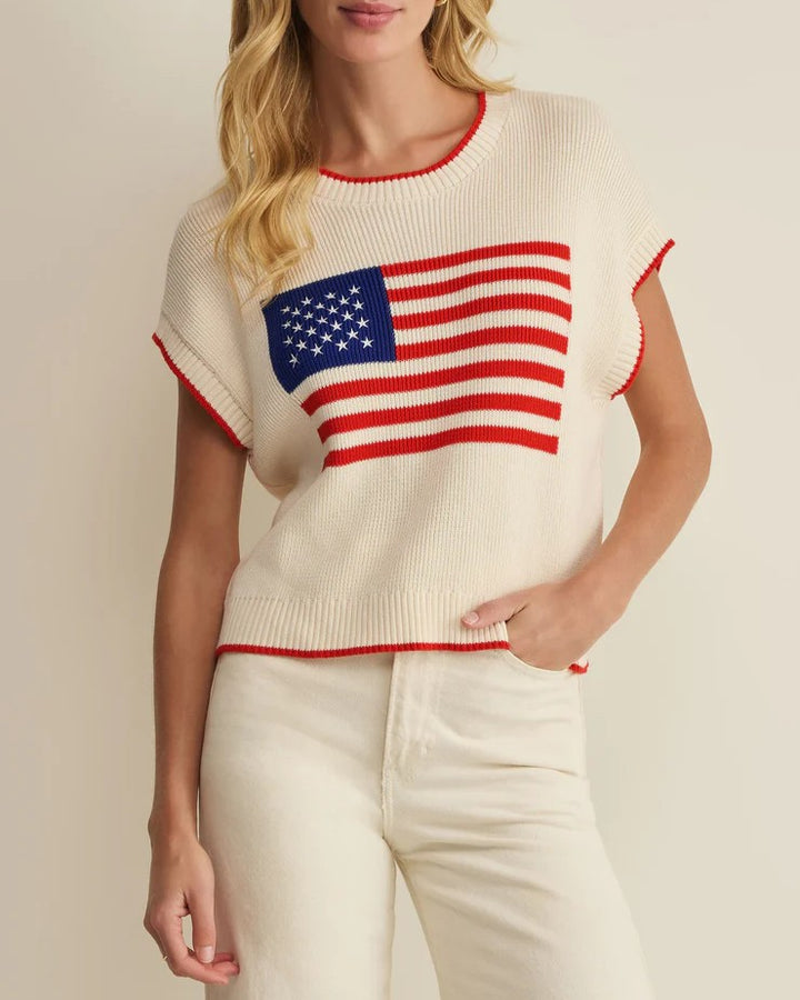Sleeveless Patriot Sweater