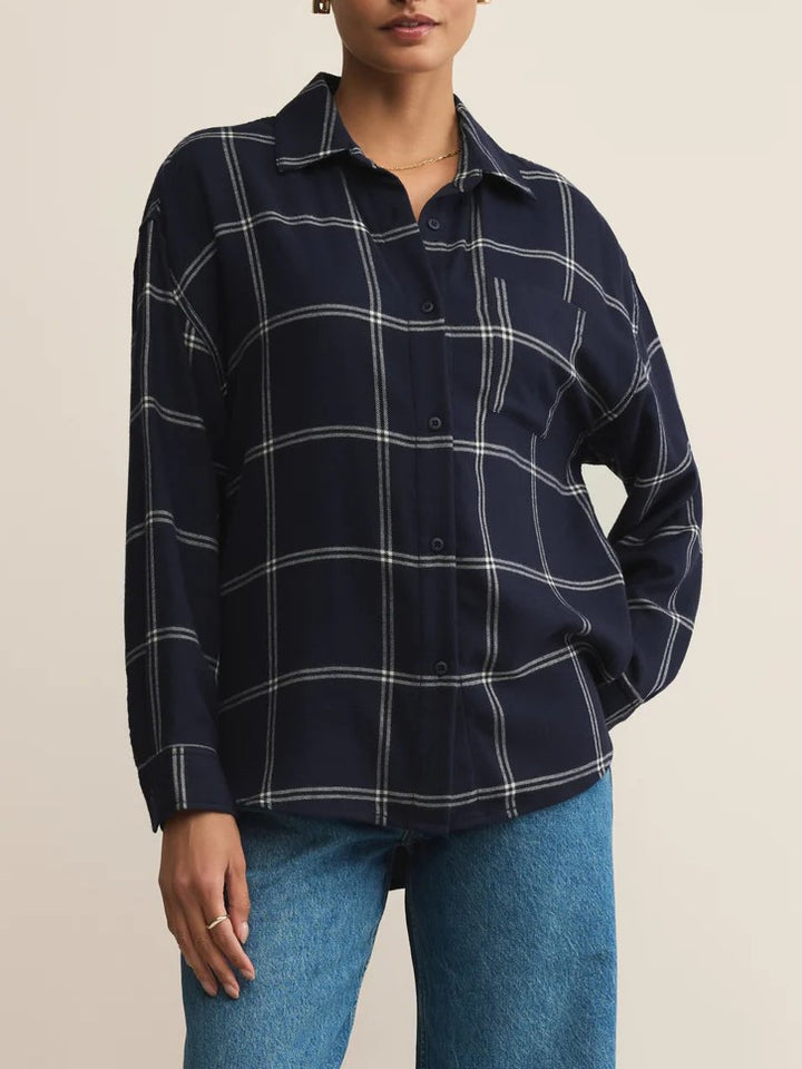 River Plaid Button Up