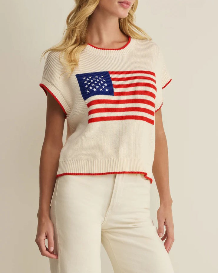 Sleeveless Patriot Sweater