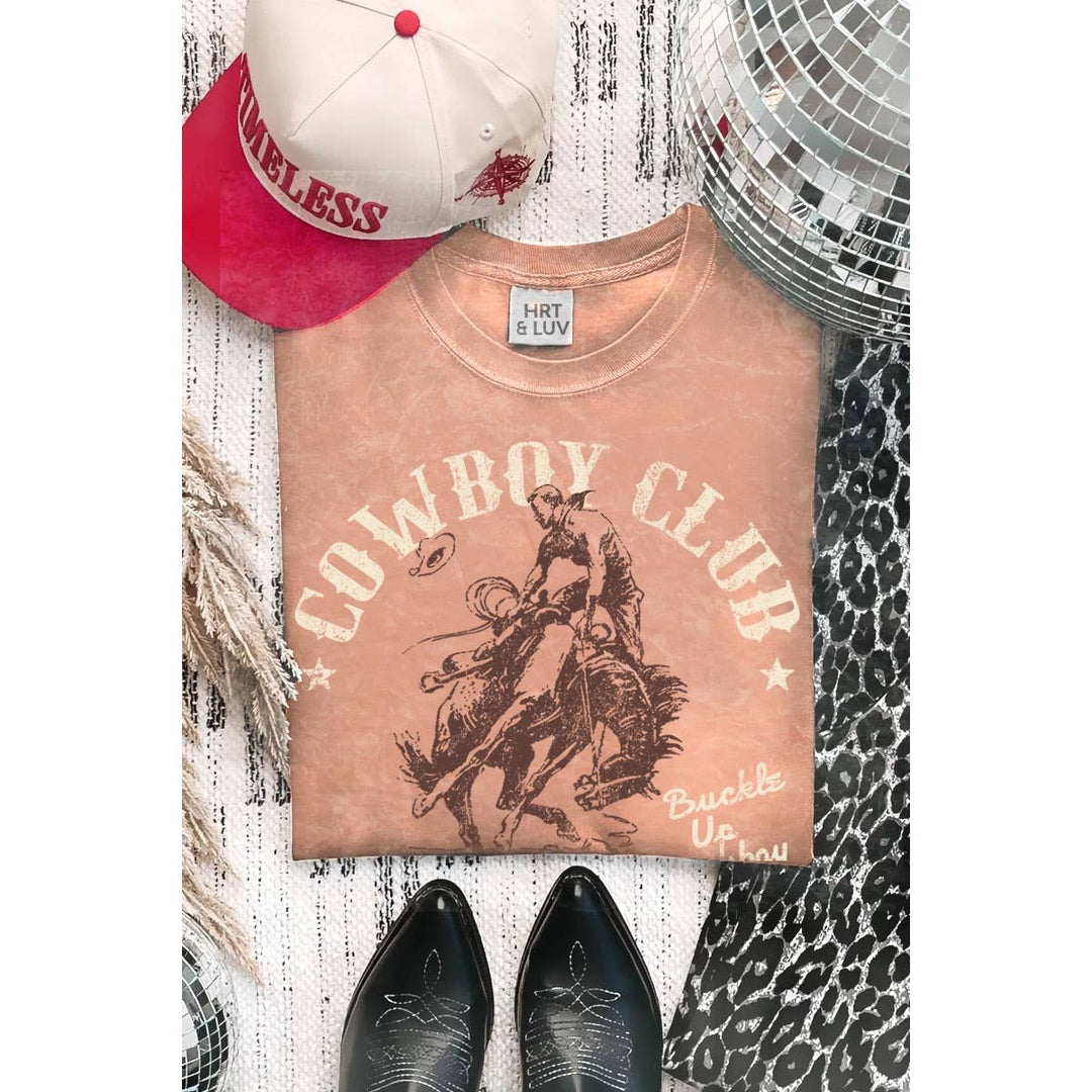 COWBOY CLUB BUCKLE UP TEE