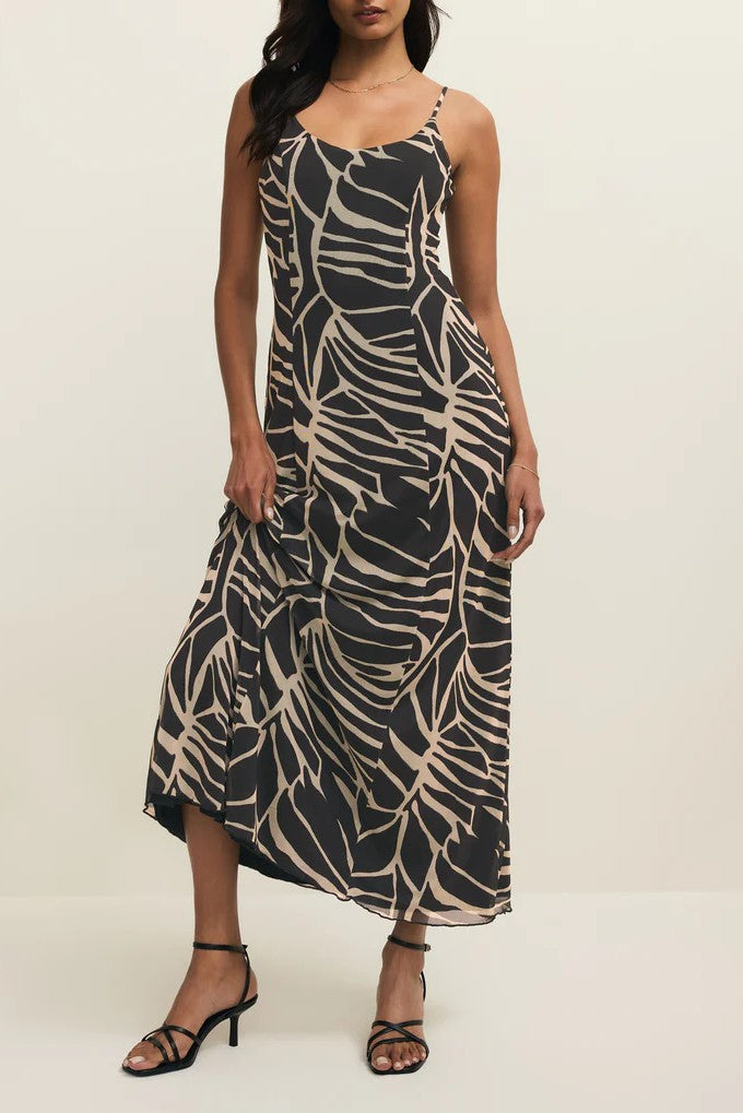 Charisma Tova Palm Midi Dress