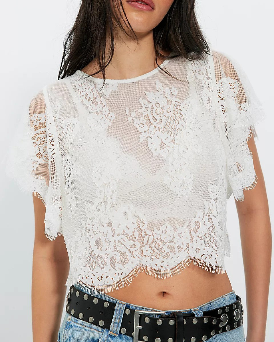 Lunar Ash Lace Top