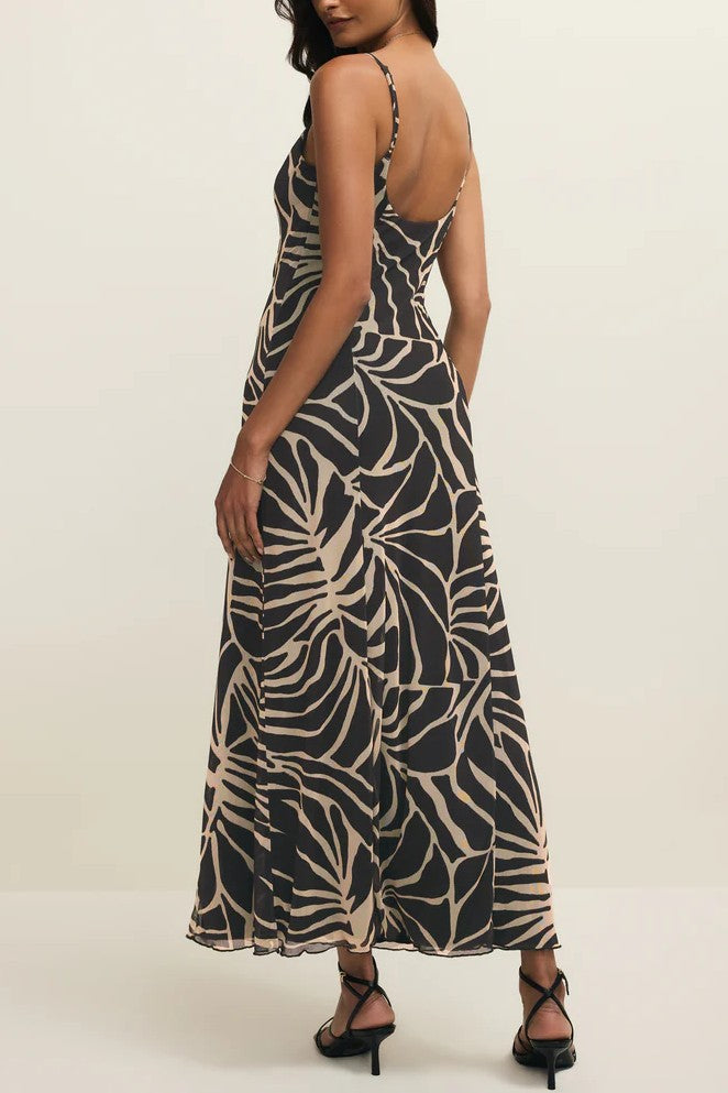 Charisma Tova Palm Midi Dress