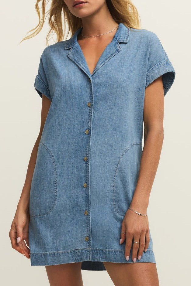 Napa Denim Mini Dress