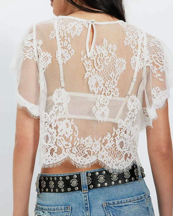 Lunar Ash Lace Top