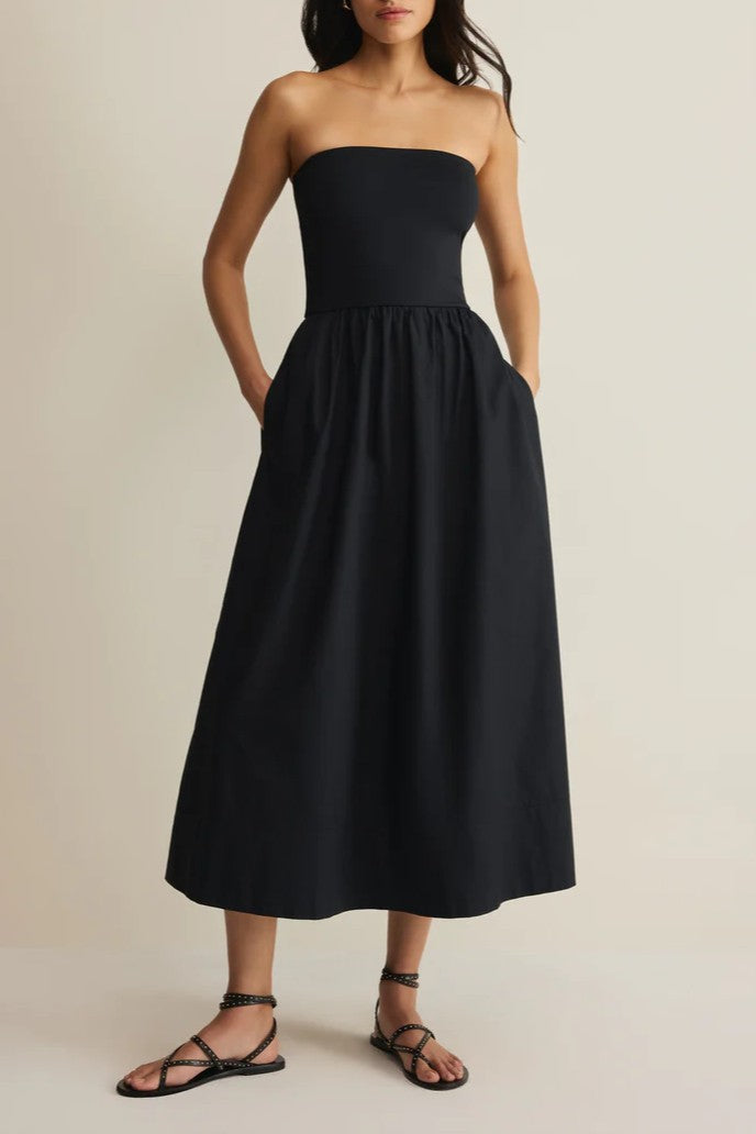 Sunsought Strapless Midi Dress