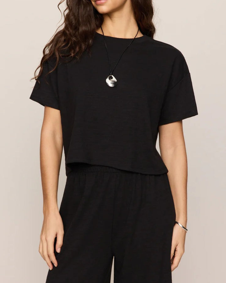 Sway Textured Cropped Tee