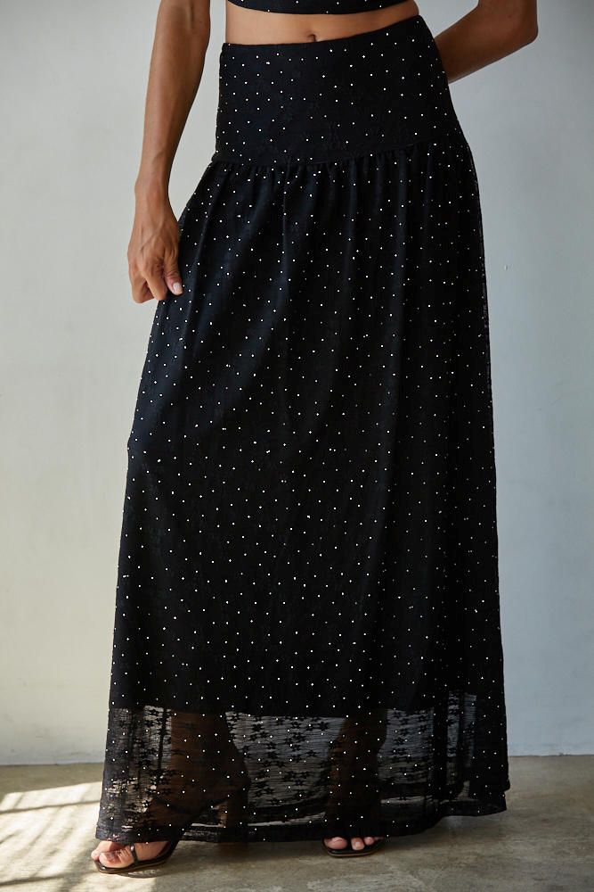 Gala Beaded Glimmer Skirt