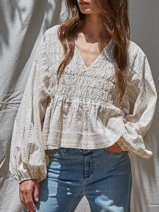 Ellery Smocked Top