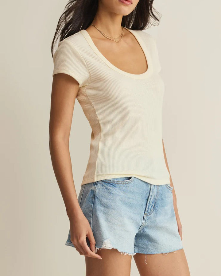 Leisurely Scoop Neck Tee