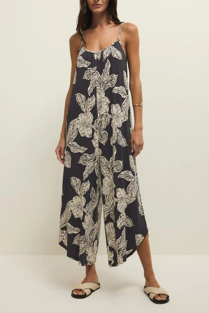 Flared Asha Floral Jumpsuit